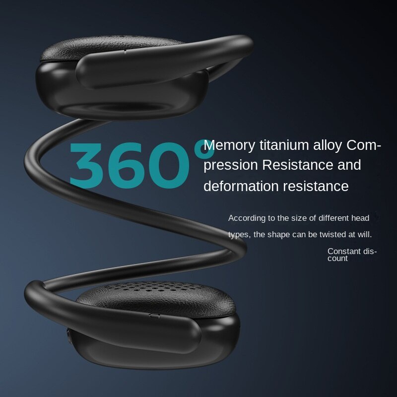 Cặp Tai Nghe Bluetooth 5.0 VV6 Móc Vành Tai Giảm Tiếng Ồn Trọng Lượng Nhẹ Gấp Gọn Tự Động Tương Thích Với Điện Thoại Thông Minh