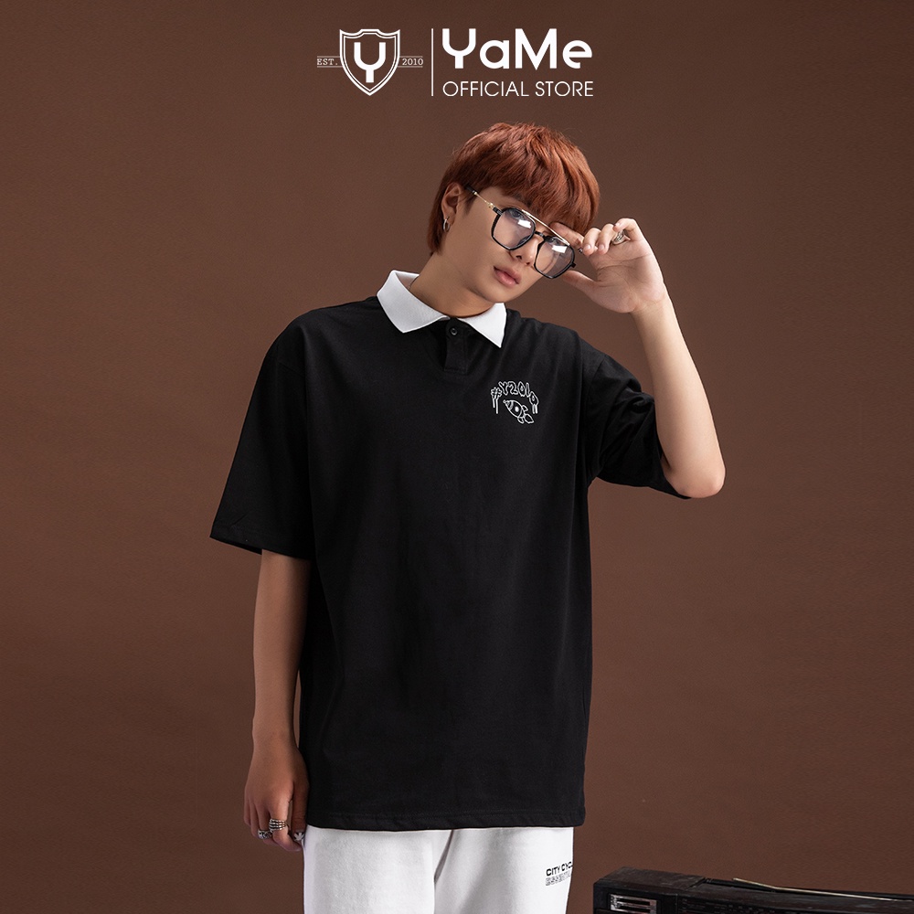 Áo Thun Polo Nam Đơn Giản Thương Hiệu Y2010 Ngân Hà Space Ver18 20676