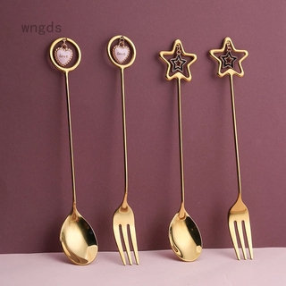 Muỗng / Nĩa Bằng Thép Không Gỉ 304 Thiết Kế Độc Đáo