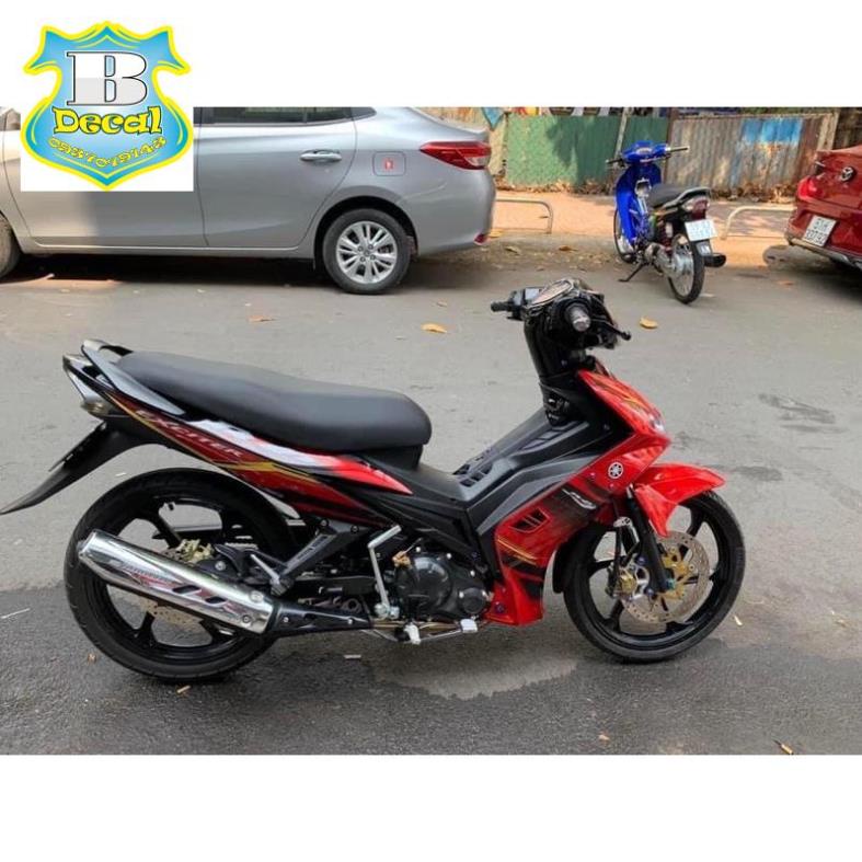 ( Quí khách vui lòng mang ra tiệm cho thợ dán ) Tem EX 2010 ĐỎ ĐEN [Bi Decal]