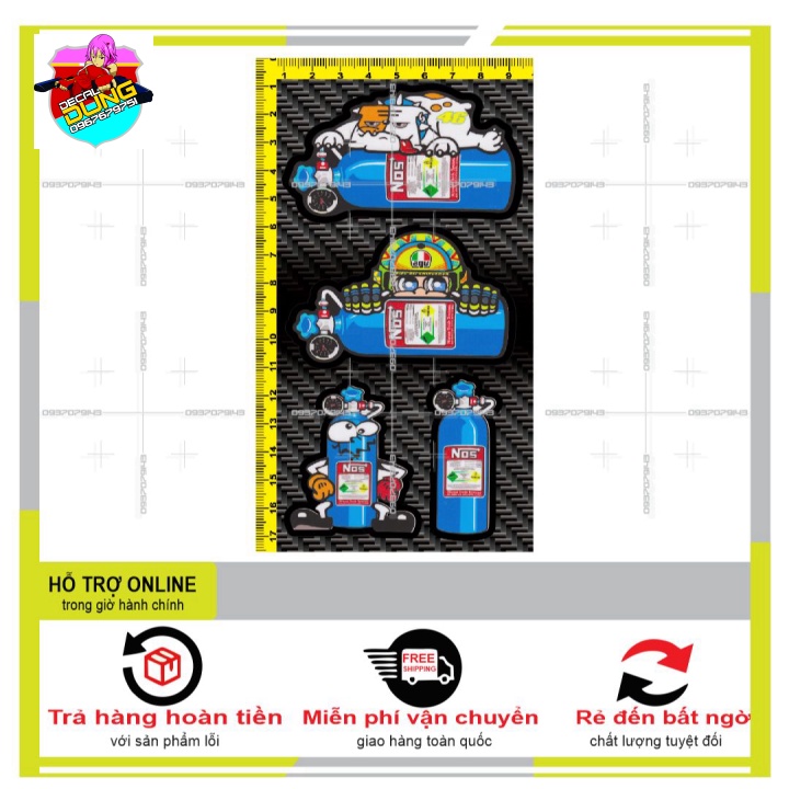 LOGO STICKER DÁN XE MÁY MINI M12 - DUNG DECAL