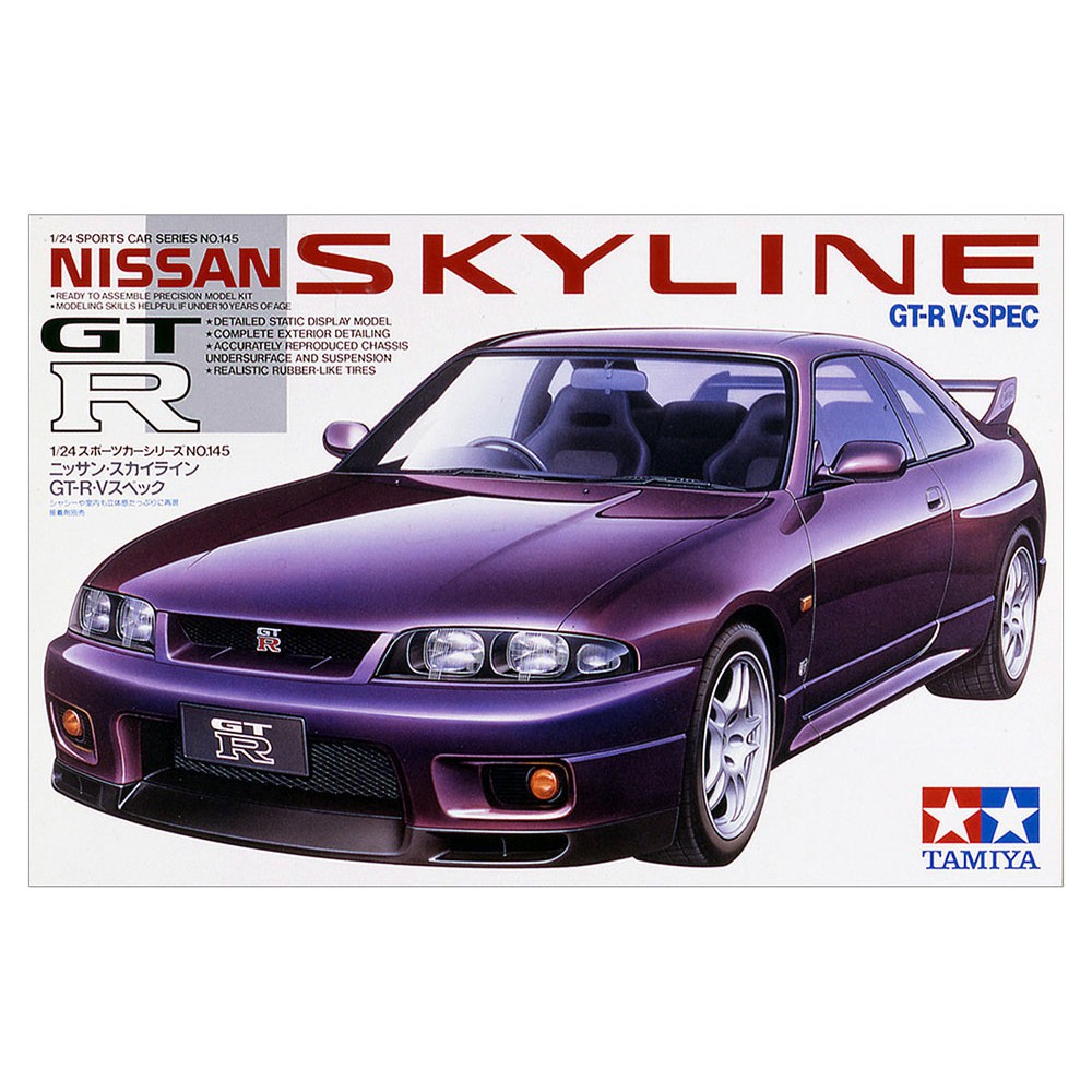 24145 Mô hình xe ô tô 1/24 SCALE NISSAN SKYLINE GT-R V･SPEC - GDC