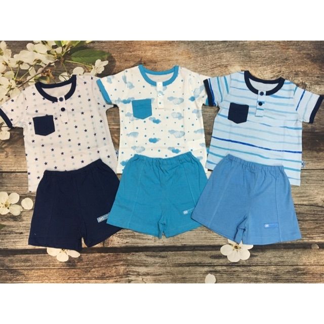 Áo bé trai Lullaby, áo bổ nẹp cotton mềm mịn