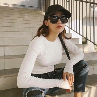 Áo dài tay body xỏ ngón