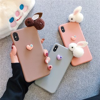 Ốp Lưng Iphone Đính Hình Con Thỏ Siêu Dễ Thương Cute Dành Cho Các Dòng X/Xs/Xsmax/X11/11pro/11promax