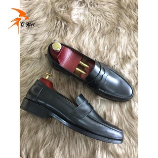 Giày Tây én đen da bò 100%