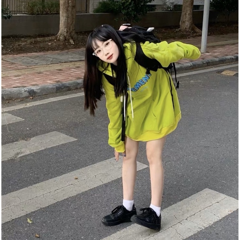 Áo Hoodie Tay Dài Túi Bụng Unisex Xanh Lá SEAPEMENT