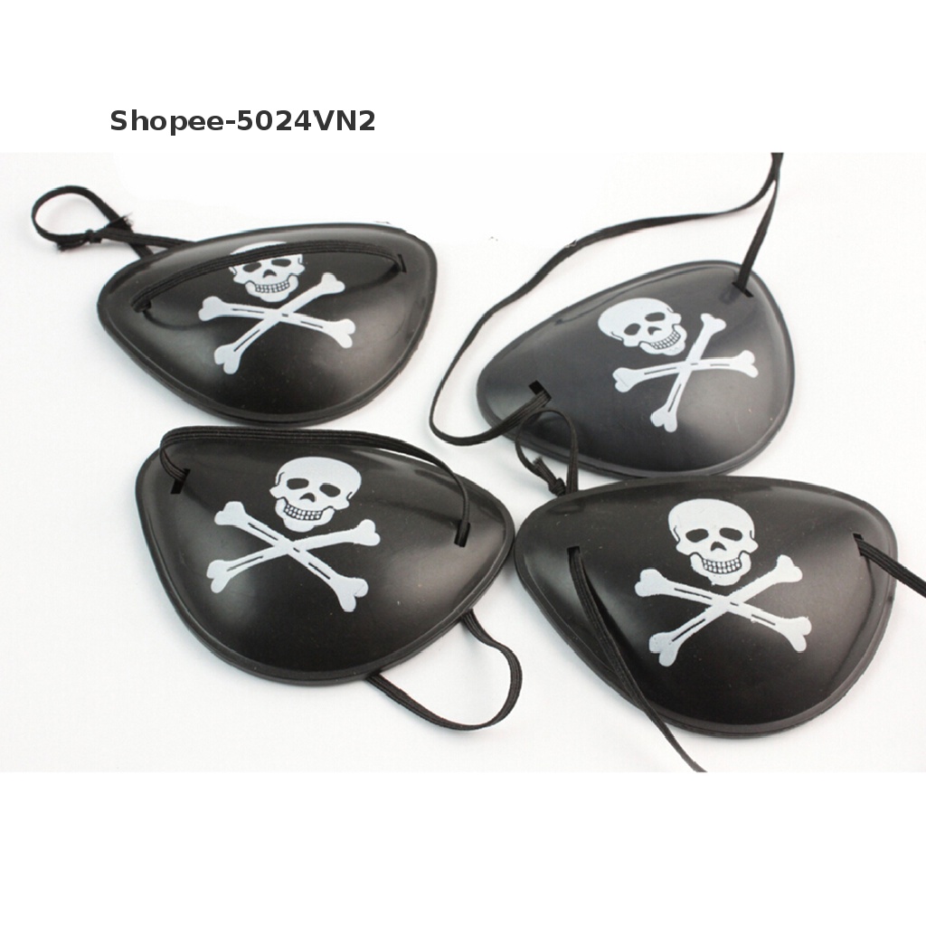 [&amp; Home &amp; living &amp;] Set 2 Miếng Dán Mắt Hình Xương Cướp Biển Trang Trí Tiệc Halloween Cho Bé