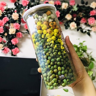 [Mã DAUMUDD giảm 10k đơn 200k] 450gr Đậu Hà Lan mix 5 vị (tỏi ớt, wasabi, sữa, phô mai, sầu riêng) siêu ngon