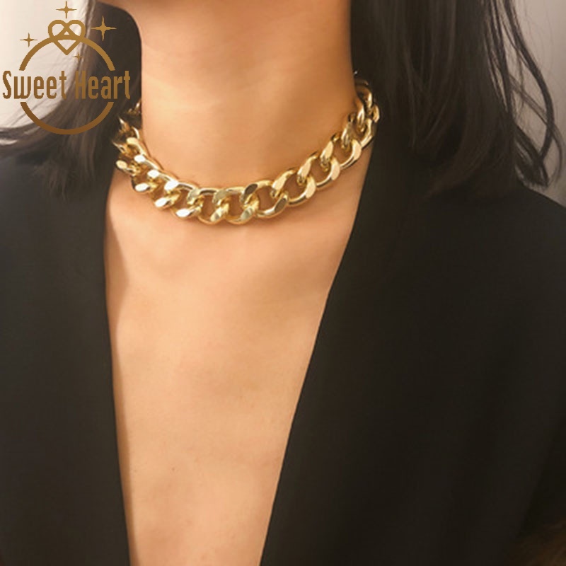 vòng cổ Kim Loại Phong Cách Âu Mỹ Thời Trang Cho Nữ