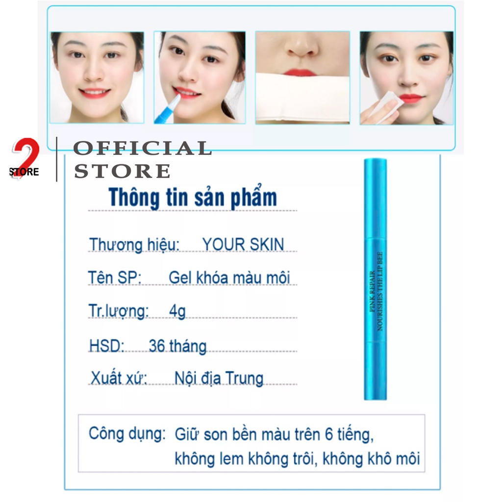 Gel khóa màu son môi thần thánh siêu hot hit BIQUANTANG chính hãng