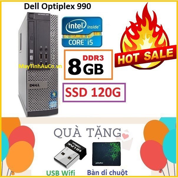 SFF LOQ  Đồng Bộ Dell Optiplex 990 Core i5 2400 / 8G / SSD 120G - , 36