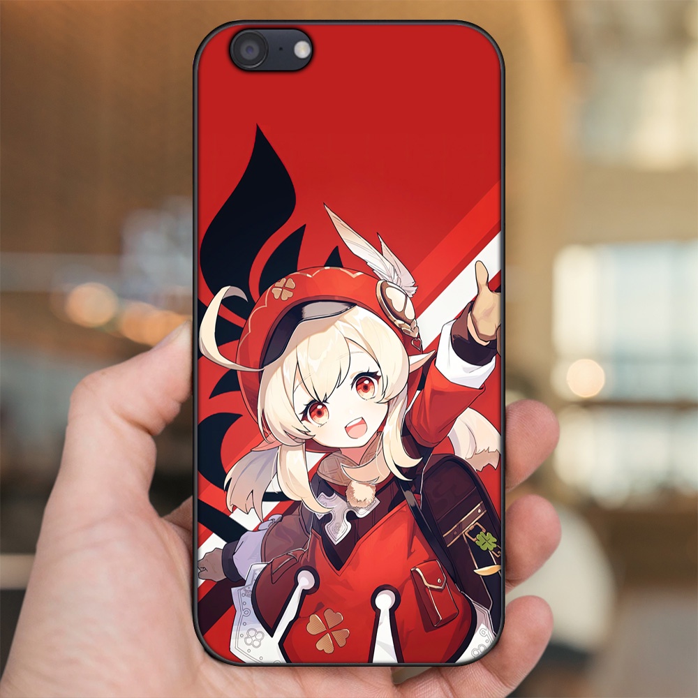 Ốp lưng Oppo A71 viền đen in hình Klee Genshin Impact
