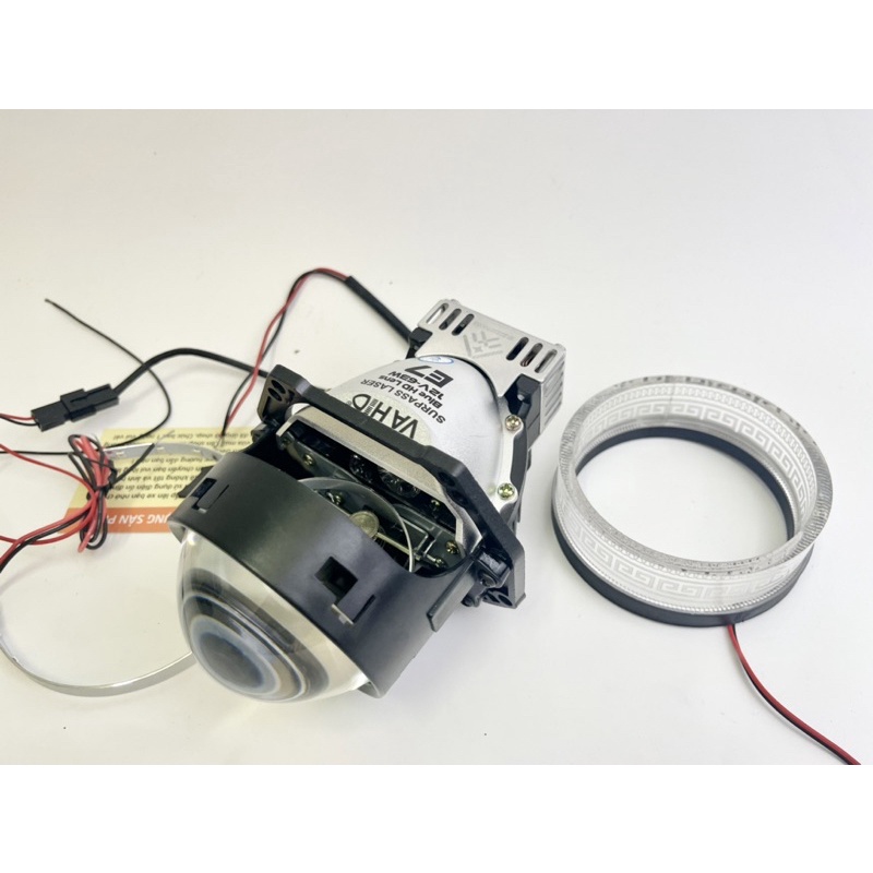Bi pha E7 laser 63W độ ô tô, xe máy. Chip 6+6 pha mạnh nhiệt 6000k. Ánh sáng mịn. BH 12 tháng