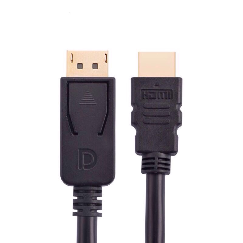 Dây cáp chuyển DisplayPort (DP) sang HDMI 1080P Full HD dài 1,8m. chất lượng hình ảnh sống động như thật. dp - hdmi 1.8m