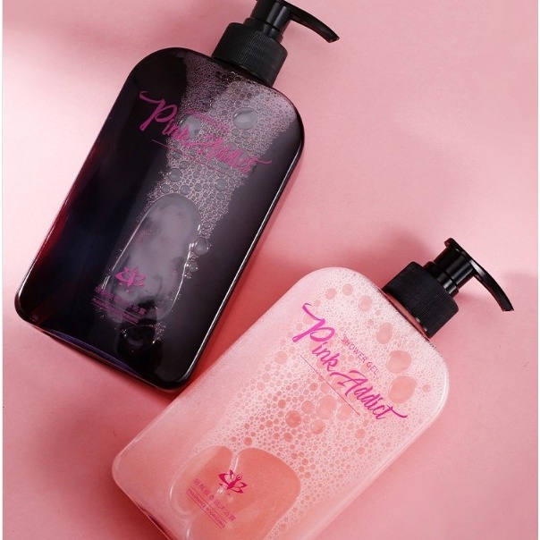 Sữa tắm dưỡng thể Pink Addict dưỡng da trắng sáng mềm mịn 400ml