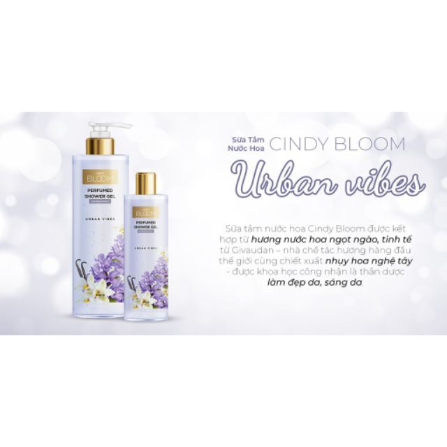 SUA TAM NƯỚC HOA CINDY BLOOM URBAN VIBES 640g