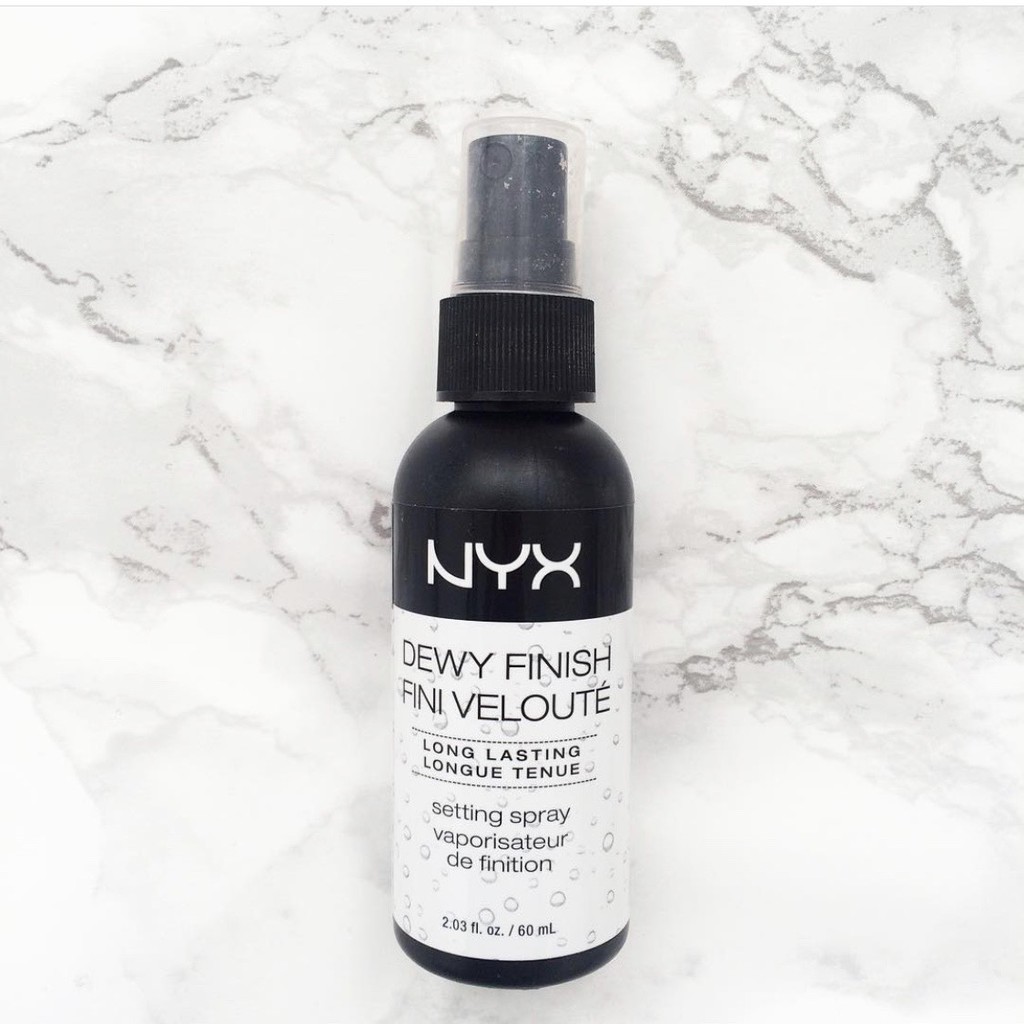 NYX Xịt giữ lớp trang điểm Dewy Finish [Hàng Nhập Khẩu]