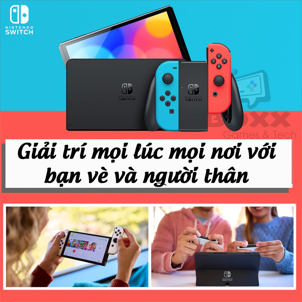 Máy Game Nintendo Switch OLED kèm quà tặng bảo hành 12 tháng