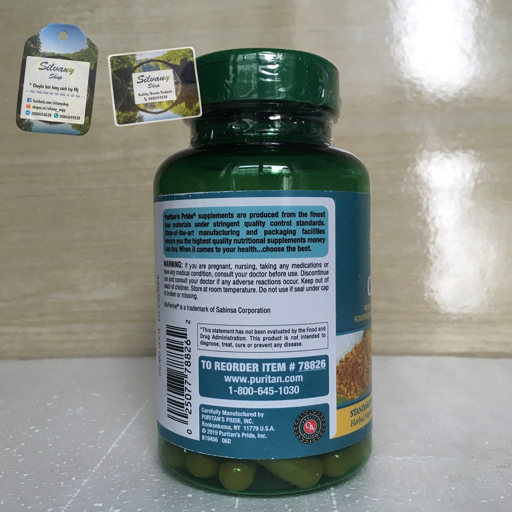 Tinh Chất Nghệ Vàng Turmeric Curcumin Puritan's Pride
