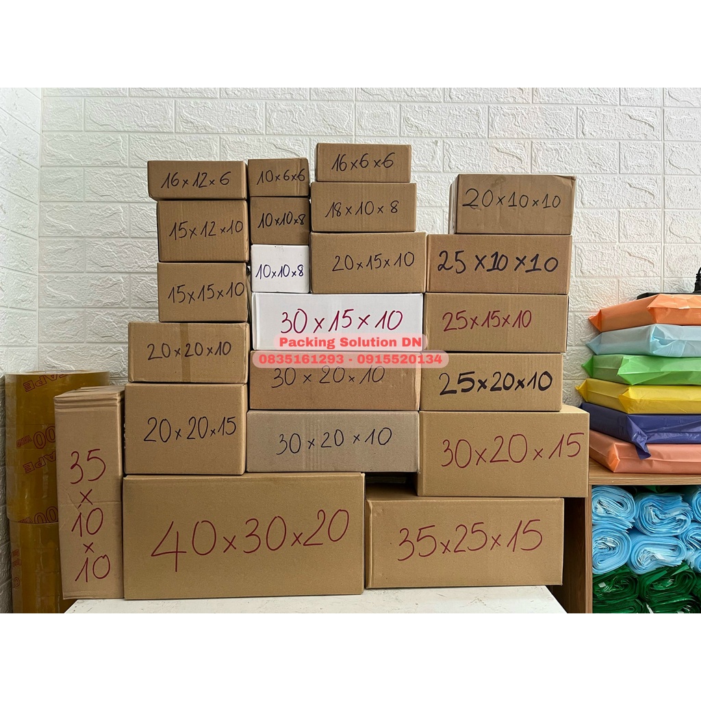 Hộp ship cod 3 lớp sóng B - Nhiều kích thước - P2