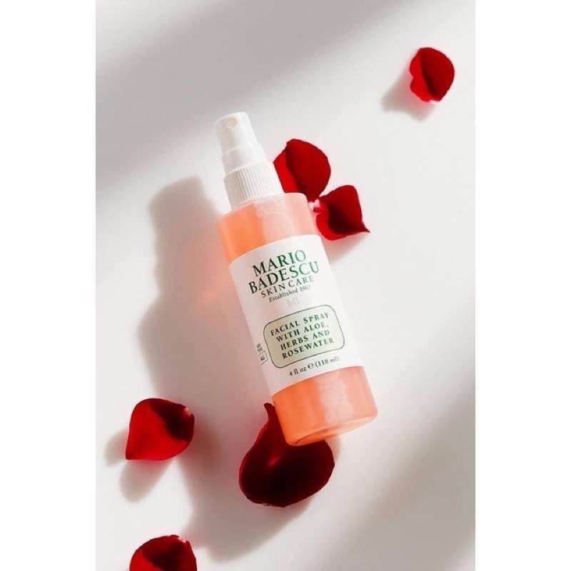 TONER THẢO MỘC MARIO Badescu Facial Spray With Aloe, Herbs &amp; Rosewater 236ml