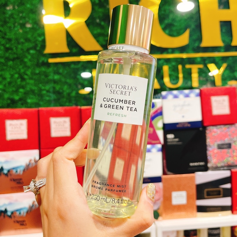 Auth _CUCUMBER & GREEN TEA - Xịt Thơm Body Mist Toàn Thân Victoria’s Secret