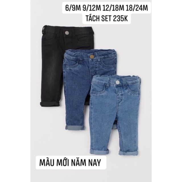 Quần bò skinny cho bé Hm auth (Đọc lưu ý trước khi mua hàng)