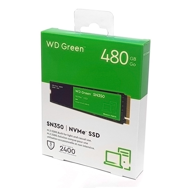 Ổ cứng SSD M.2 NVMe WD Green SN350 480GB - bảo hành 3 năm - SD134