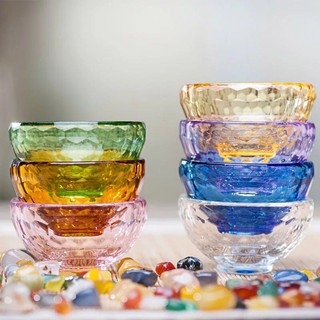 CHÉN THỦY TINH 7 MÀU NHỎ - 6CM