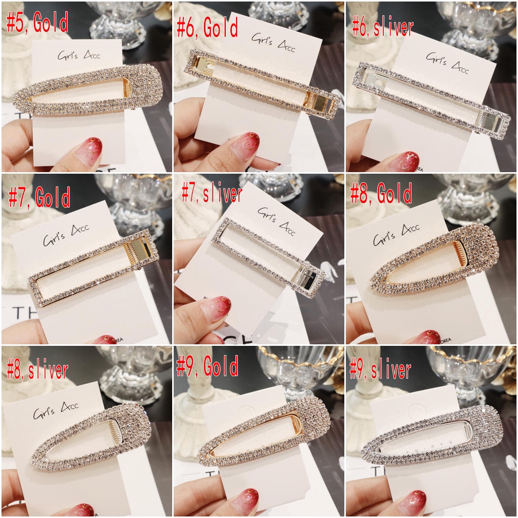 Kẹp tóc thời trang thiết kế đính đá và ngọc trai lấp lánh sang trọng dành cho nữ