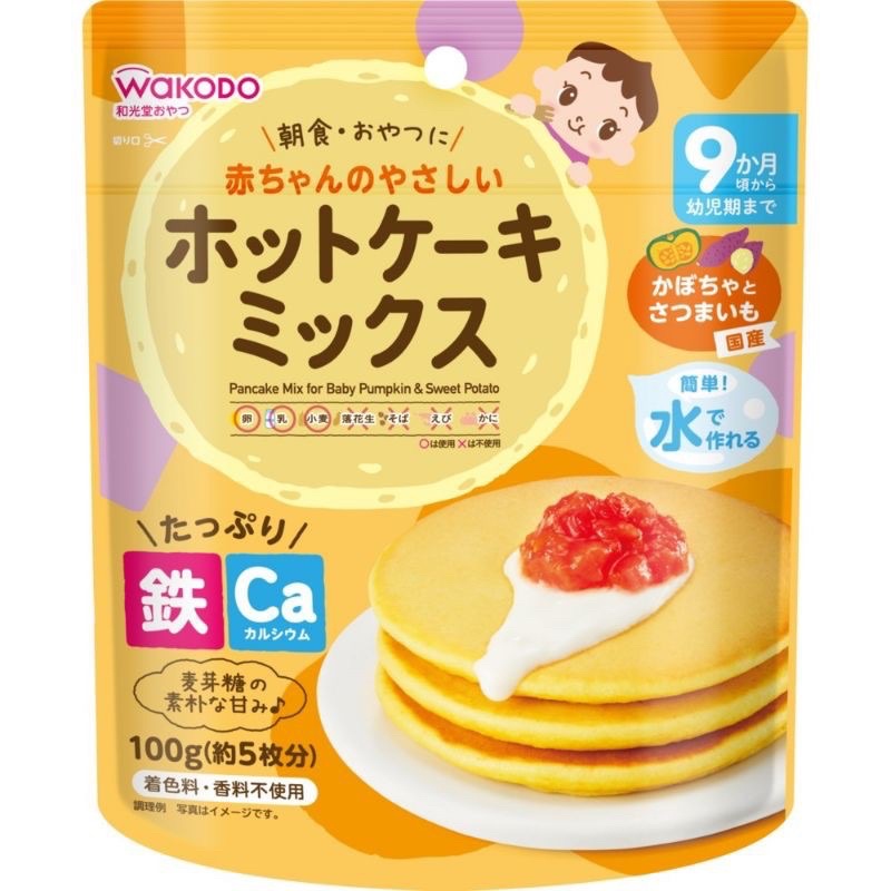 [DATE T8/23] BỘT LÀM BÁNH PANCAKE WAKODO CHO BÉ 9 THÁNG