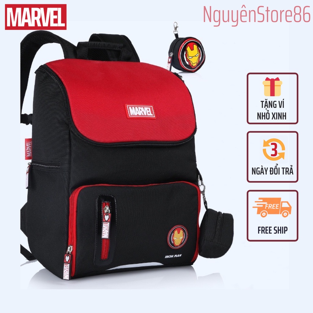 Ba Lô Siêu Nhân Người Sắt Iron Man - MARVEL Chống Gù Cao Cấp Cho Học Sinh Lớp 1-5.