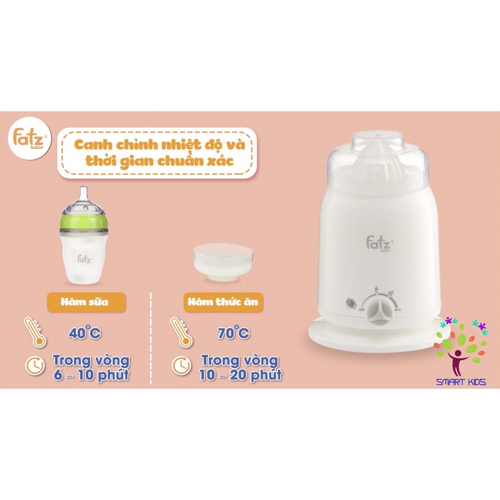 MÁY HÂM NÓNG SỮA VÀ THỨC ĂN 4 CHỨC NĂNG MONO 2 FB3002SL FATZ BABY mẫu mới 2020