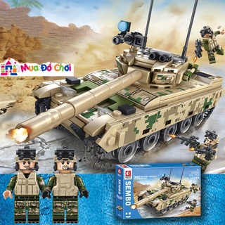 Đồ chơi Bộ lắp ráp lego xe tăng 324 chi tiết, 376 chi tiết, 432 chi tiết và 1500 chi tiết