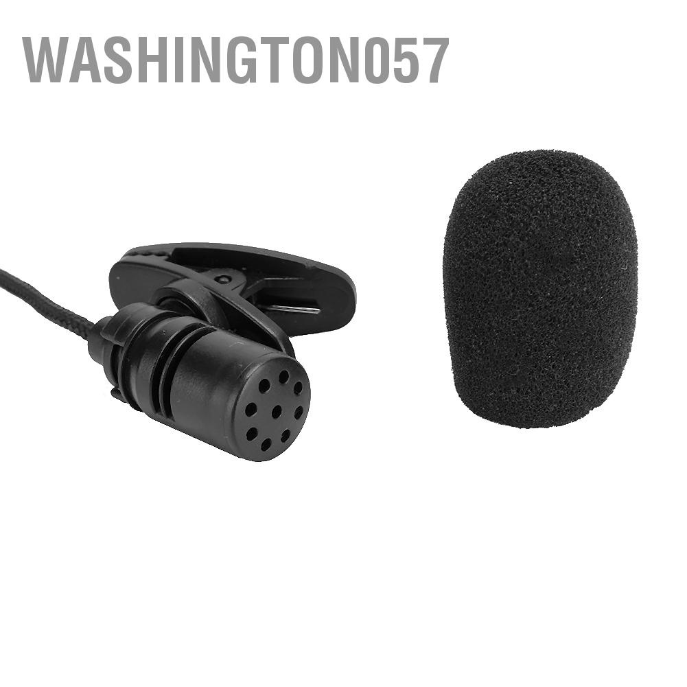 Washington057 3PCS 04A Compact Professional Mini 3.5mm Screw Plug Microphone Wired Lapel Collar Clip Amplifier Mic
