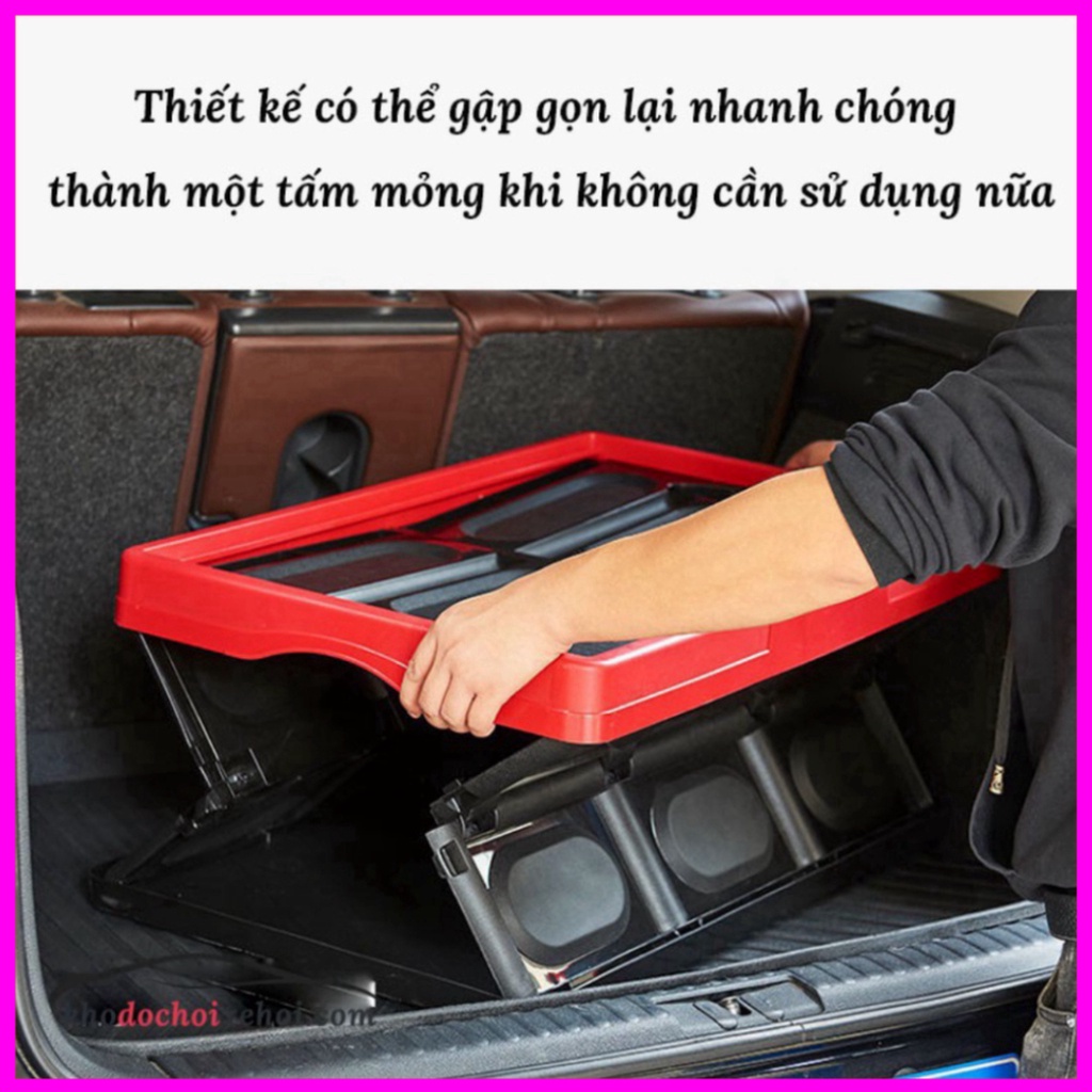 Thùng đựng đồ ô tô - hộp đựng đồ ô tô có thể gấp gọn dung tích 56 lít và 30 lít để cốp sau xe hơi