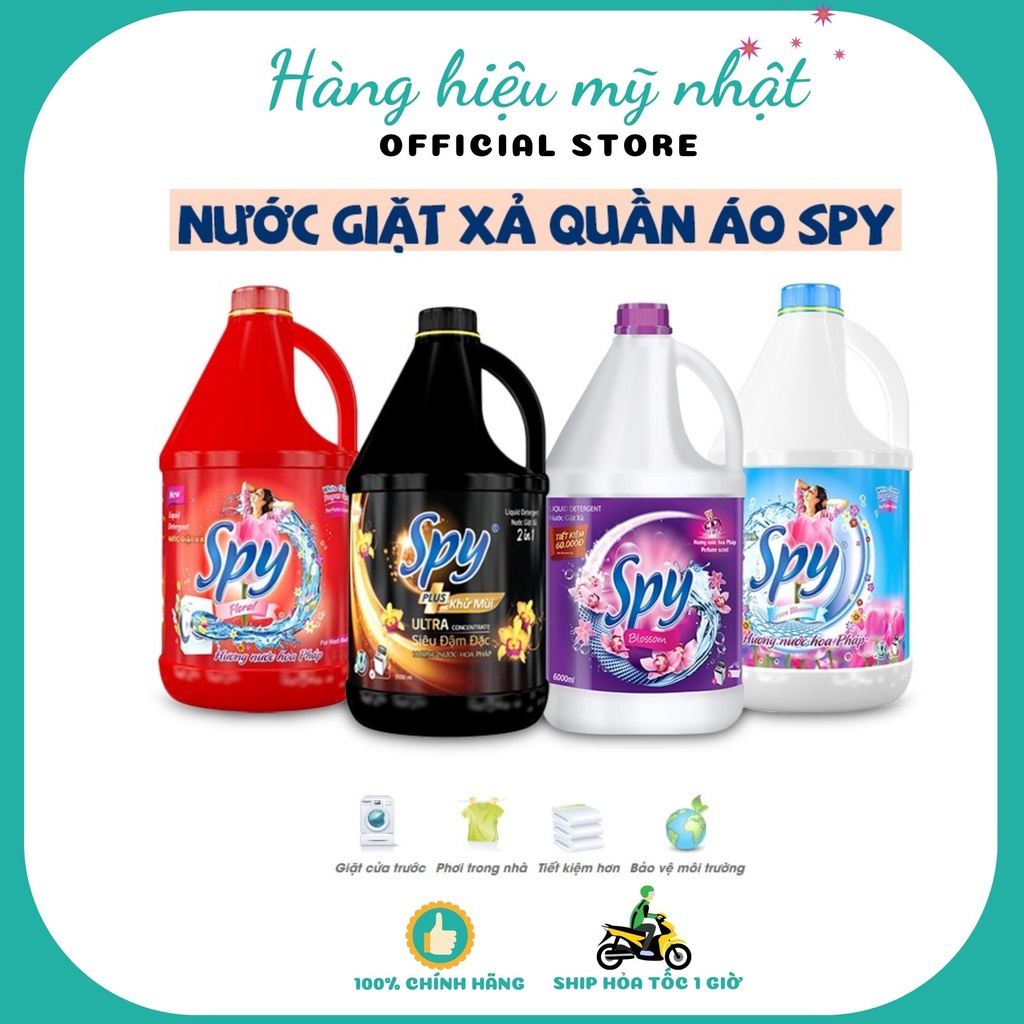 Nước Giặt Xả Spy 4500ml Hương Hoa Pháp