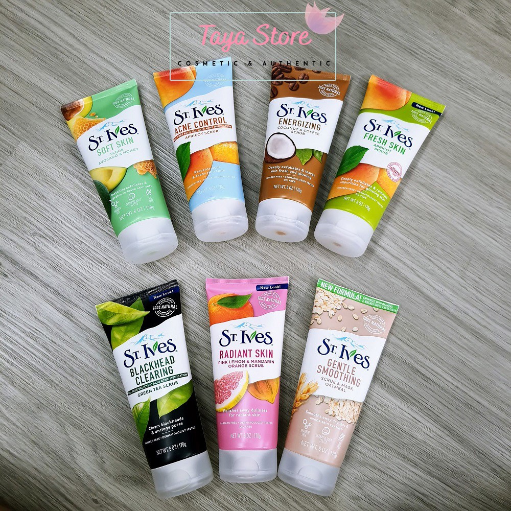 Sữa rửa mặt ST.IVES dịu nhẹ USA 170g tẩy da chết, giảm tình trạng mụn | BigBuy360 - bigbuy360.vn