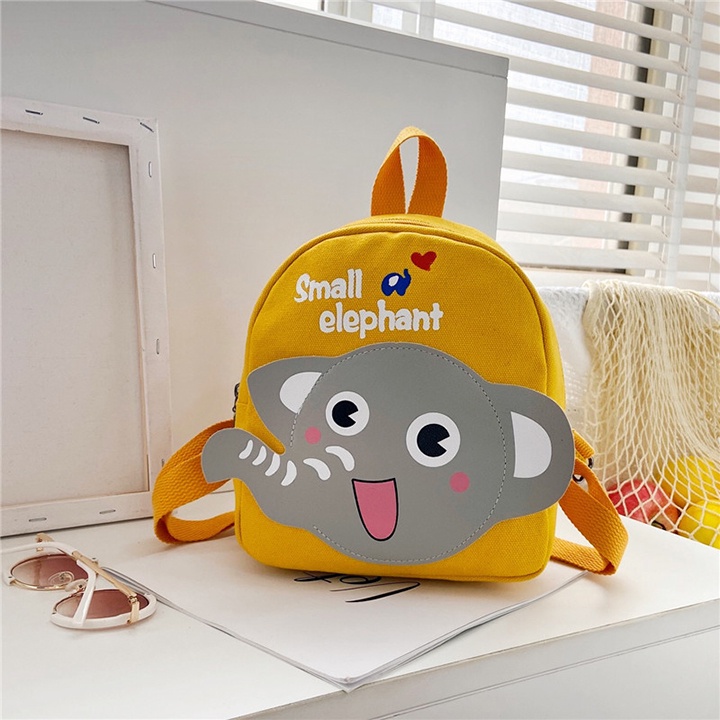 Balo MiNi Hình Voi Con 3D Cho Bé Trai, Bé Gái Đi Học Mầm Non Size 23cm