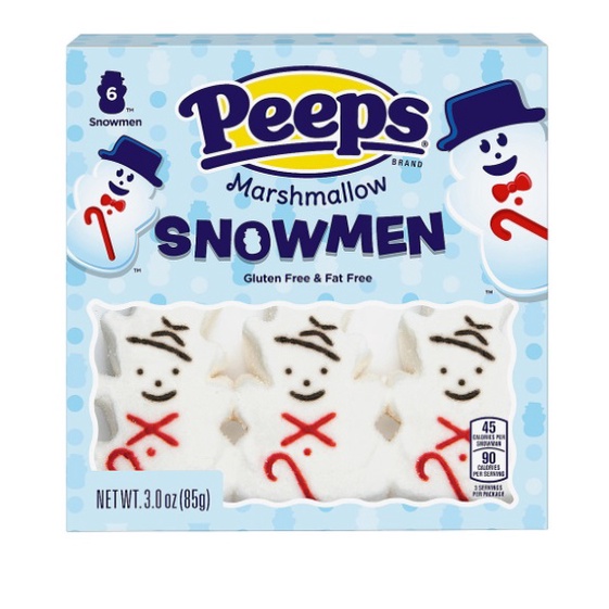 Hộp 6 kẹo Marshmallow hình người tuyêt