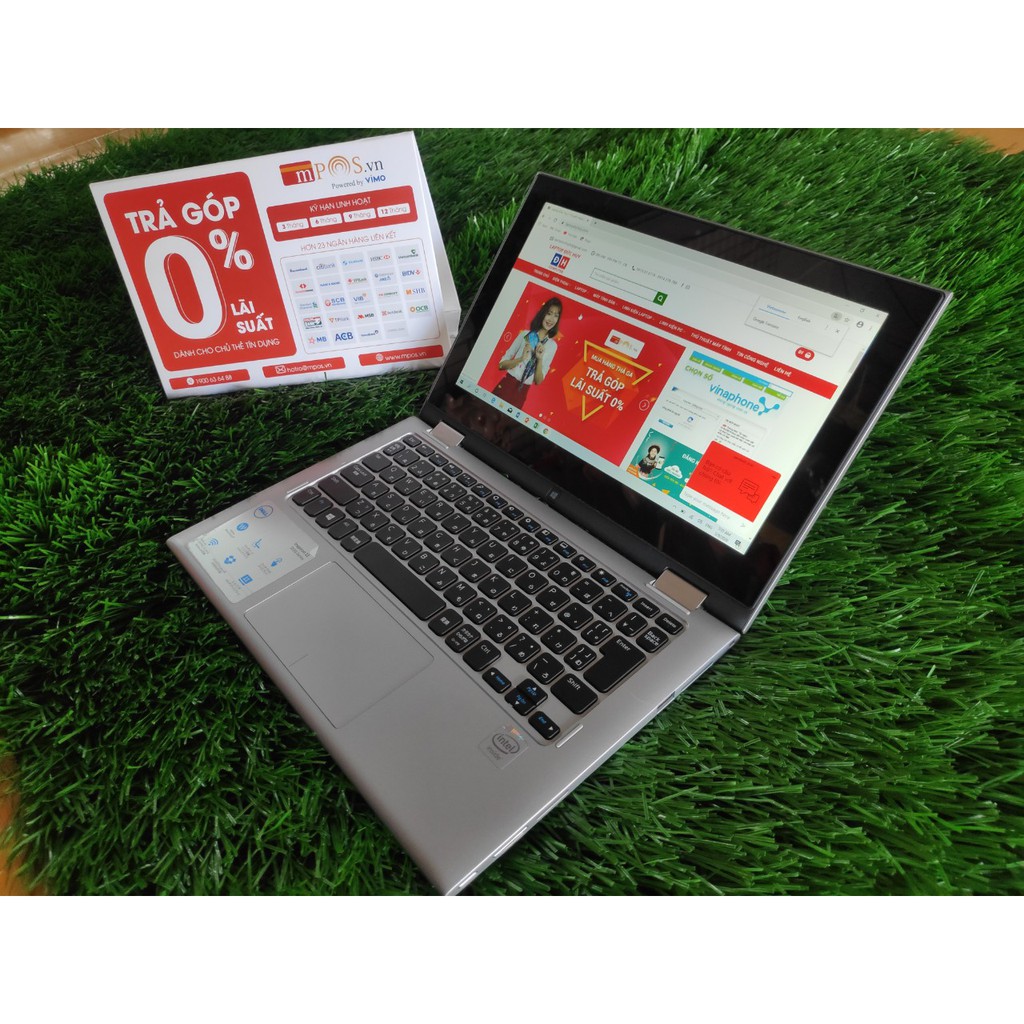 Laptop Dell inspiron 3147 N2830, Ram 4G, SSD 128G, Màn hình 11.6" cảm ứng xoay gập 360 độ, hàng Japan chất lượng ổn định