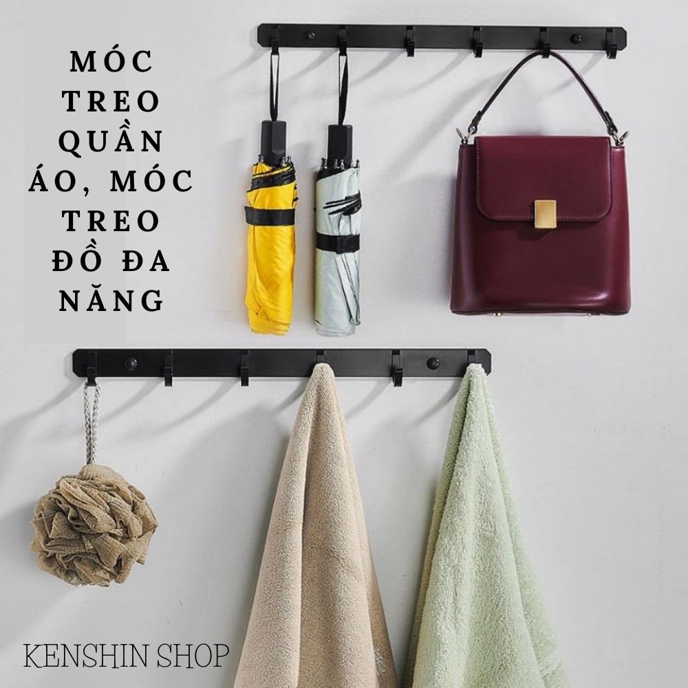 Móc treo quần áo gắn tường đa năng, móc treo đồ nhà tắm, nhà bếp, phòng ngủ KENSHIN SHOP