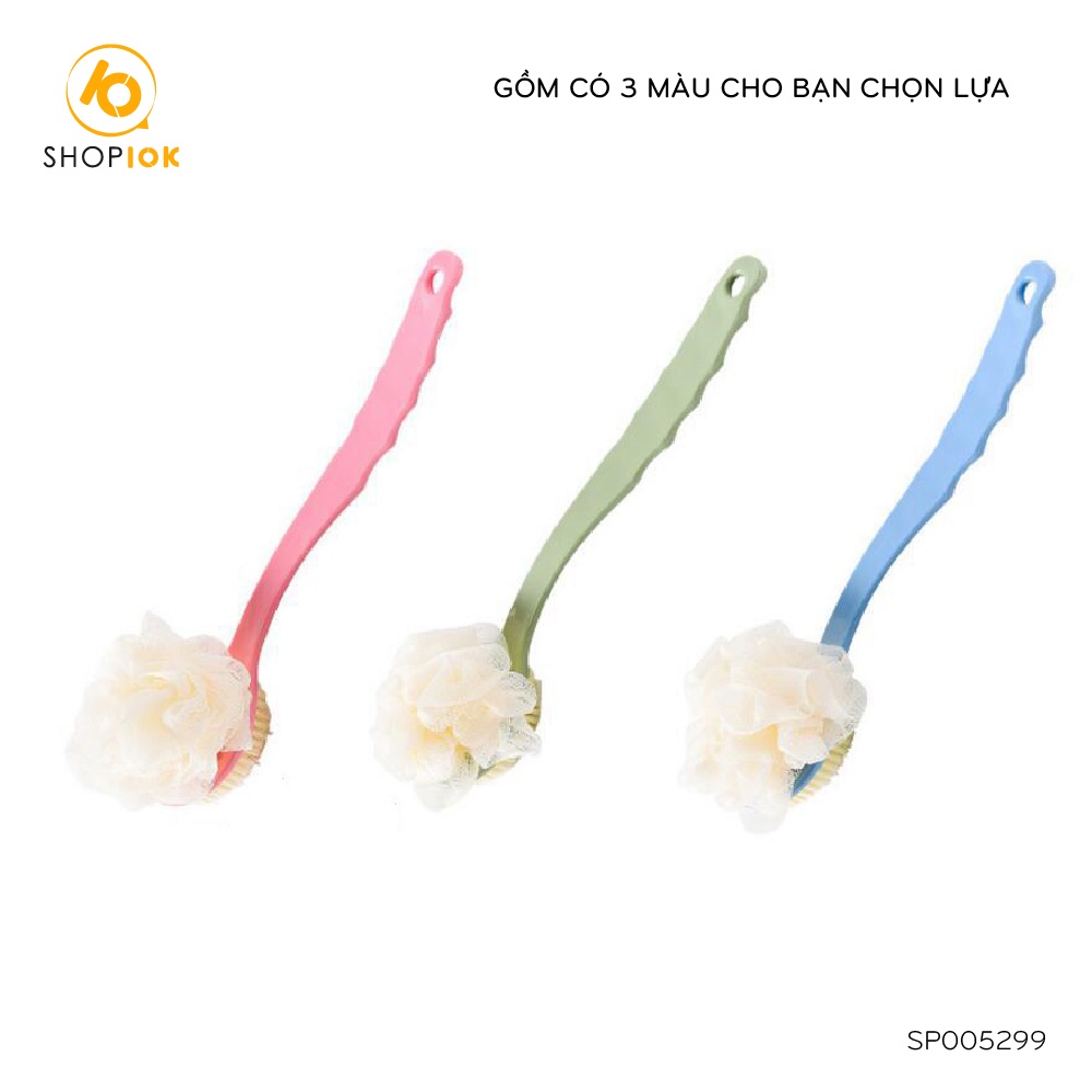 Bàn chải cọ lưng, bông tắm tạo bọt, dụng cụ tiện ích cho phòng tắm – SP005299