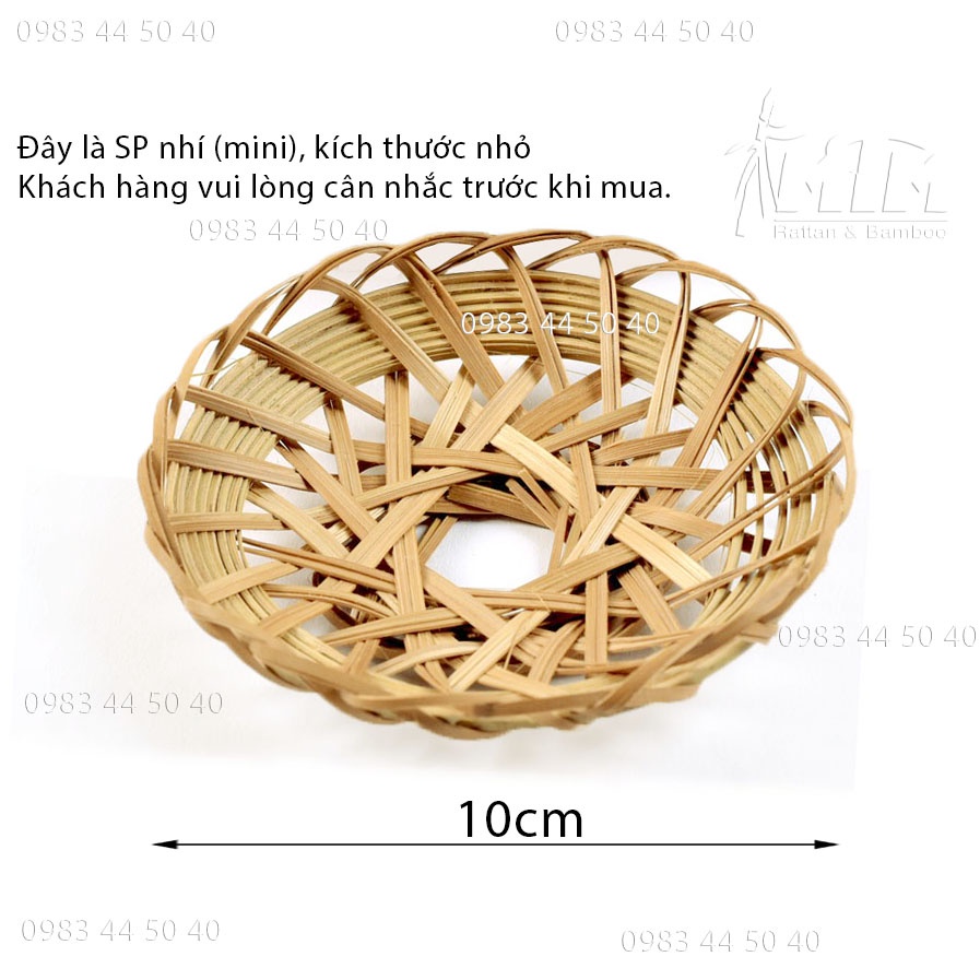 Lót ly l Rế tre nhí - decor/trang trí, phụ kiện chụp hình.