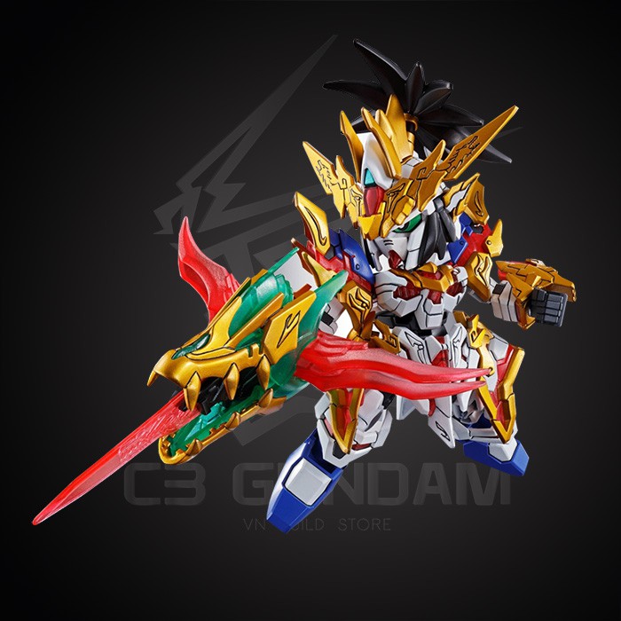 MÔ HÌNH LẮP RÁP SD TAM QUỐC SANGOKU SOKETSUDEN LIU BEI UNICORN GUNDAM - LƯU BỊ SDSS BANDAI GUNDAM