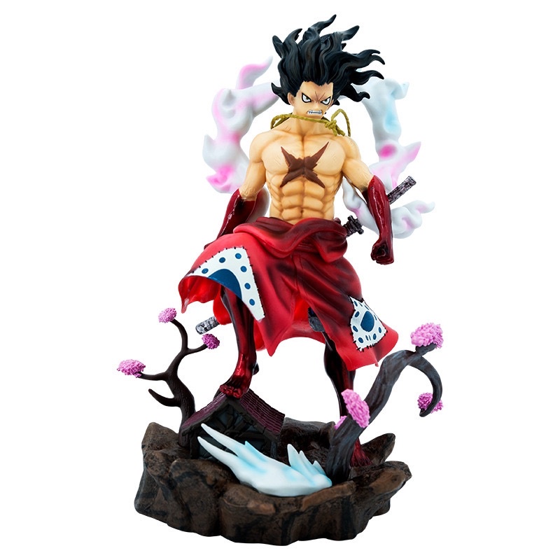 Mô hình One  Piece  - mô hình Luffy Gear 4 snake man 26cm bằng PVC cao cấp