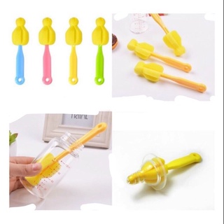 Dụng cụ cọ rửa núm ti bình sữa cho bé , mút rửa bình sữa silicon
