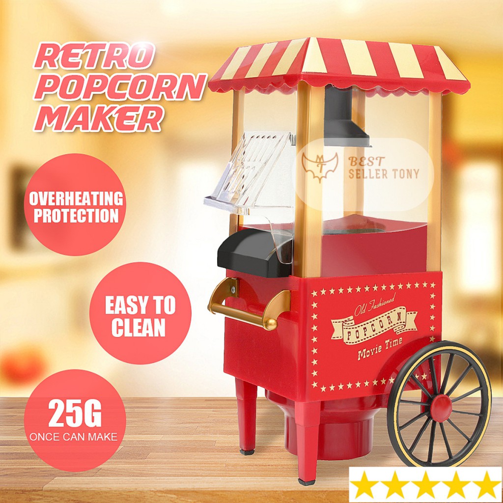 Máy làm bắp rang bơ xe kéo Cổ Điển thế hệ mới - Popcorn machine