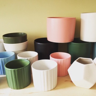 Chậu trồng cây gốm sứ